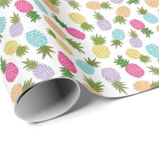 Cute Modern Colorful Pineapple Pattern