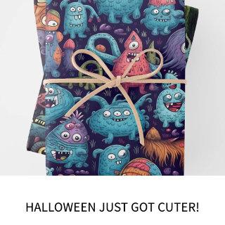 Cute Monster, Fun and Colorful Halloween   Sheets
