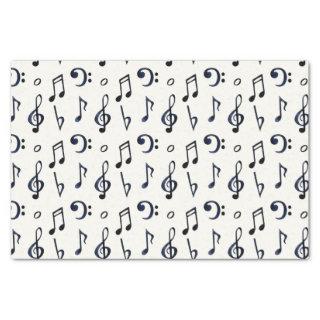 Cute Musical Notes Pattern Tissue Paper