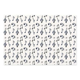 Cute Musical Notes Pattern  Sheets