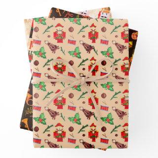 Cute  Nutcracker Trio Peach Orange  Sheets