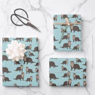 Cute Otter Illustration Pattern   Sheets