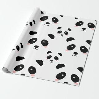 Cute Panda Pattern Black and White