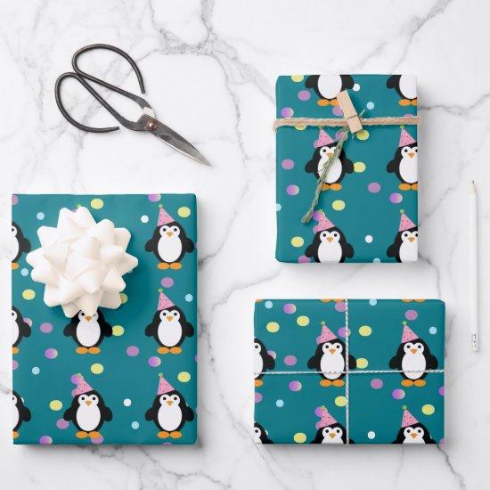 Cute Party Penguin  Sheets