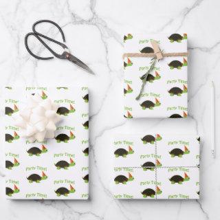Cute Party Time Turtle  Sheets