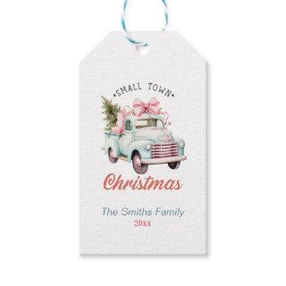 Cute Pastel Christmas Car Gift Tags