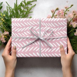 Cute pastel herringbone pattern on pink  sheets