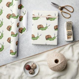 Cute Pastel Yellow Snail Pattern