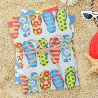 Cute Pattern Simple Summer Flip Flops   Sheets