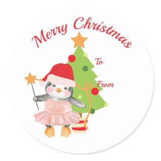 Cute Penguin Ballerina Sticker