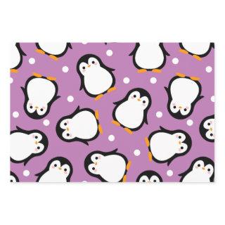 Cute penguin pattern Purple pattern  Sheets