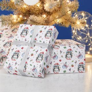Cute Penguin Personalized Christmas