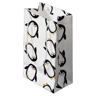 Cute Penguins Pattern Small Gift Bag
