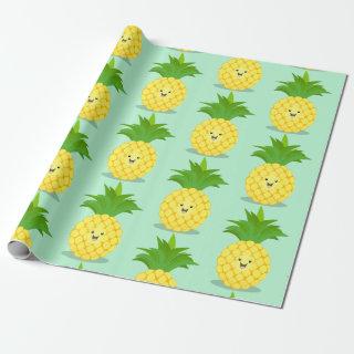 Cute pineapple cartoon illustration