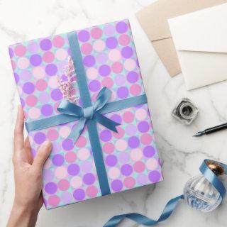 Cute Pink and Purple Geometric Shapes Pattern
