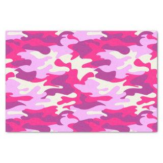 Cute Pink Camo Trendy Camouflage Girly Pattern Tissue Paper