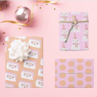 Cute Pink Christmas Patterns Kids  Sheets