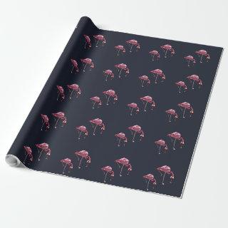 Cute Pink Flamingo Pattern Wine Drinker