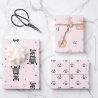 Cute Pink Schnauzer  Sheets