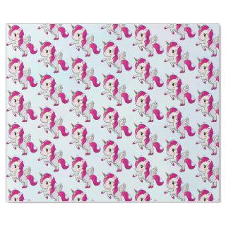 Cute Pink Unicorn with Wings Pattern