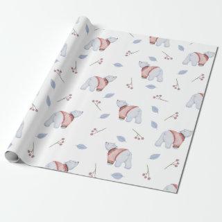 Cute Polar Bear Winter Sweater Fun Animal Art Wrap