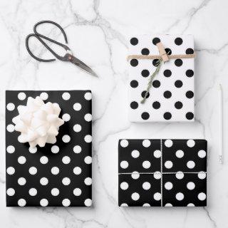Cute Polka Dots Pattern Black And White Minimalist  Sheets