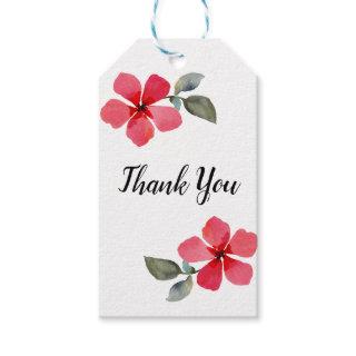 Cute Poppy Red Spring Flowers Floral Party Favor Gift Tags