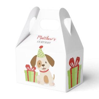 Cute Puppy Birthday Favor Boxes