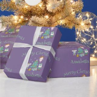 Cute Purple Custom Name Nutcracker Christmas