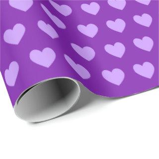 Cute Purple Hearts Pattern