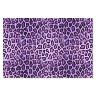 Cute Purple Leopard Animal Print Girly Party Tissue Paper