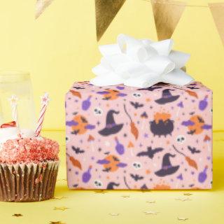 Cute Purple & Pink Halloween Pattern