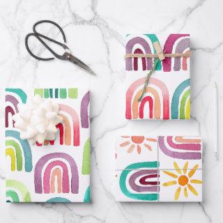 Cute Rainbows & Suns Birthday Party  Sheets