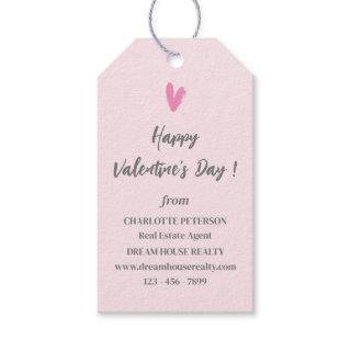 Cute Real estate Promotional Valentine's Day  Gift Tags