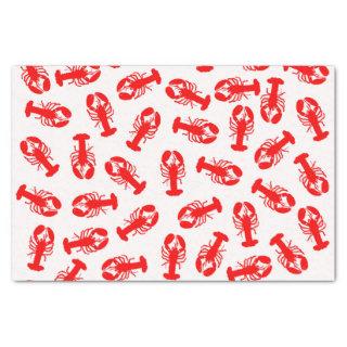 Cute Red Lobster Animal Pattern Tissue Paper
