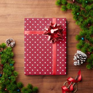 Cute red white polka dot pattern stylish elegant