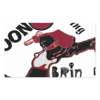 Cute retro vintage Bring it On Moon Landing HoHoHo Rectangular Sticker