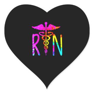 Cute RN Registered Nurse Tshirt Heart Sticker