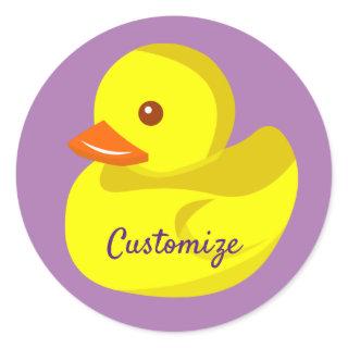 Cute Rubber Duck Thunder_Cove  Classic Round Sticker