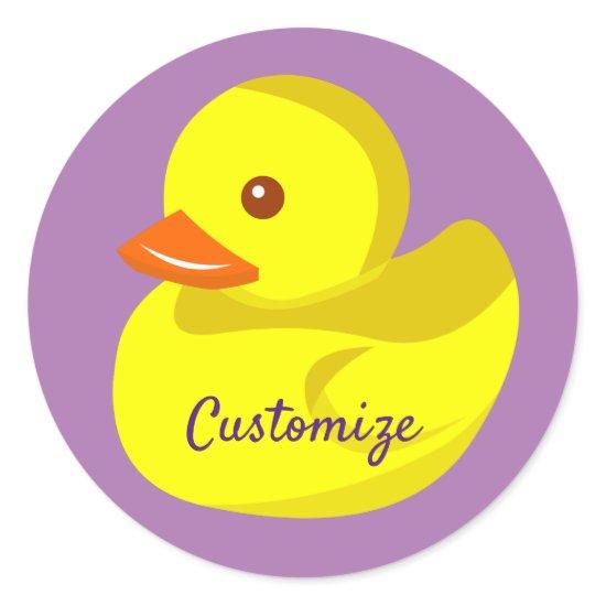 Cute Rubber Duck Thunder_Cove  Classic Round Sticker