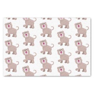 Cute Saber Toothed Tiger Smilodon cartoon Tissue Paper