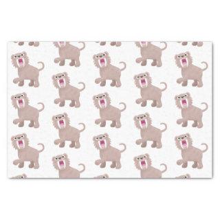 Cute Saber Toothed Tiger Smilodon cartoon Tissue Paper