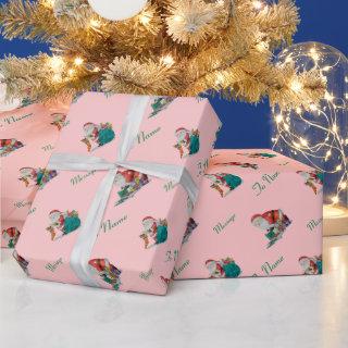 Cute santa and wrapped parcels for Christmas