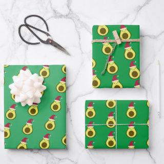 Cute Santa Avocado  Sheets