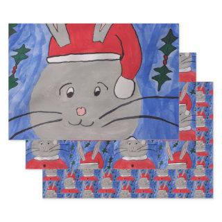 Cute Santa Bunny  Sheets