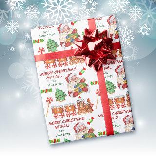 Cute Santa Claus Christmas Sweets Personalized