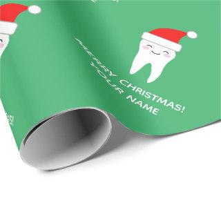 Cute Santa tooth cartoon Christmas custom name