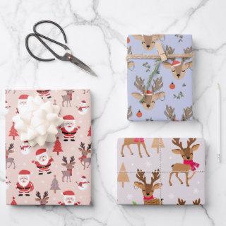 Cute Santas & Reindeers  Sheets