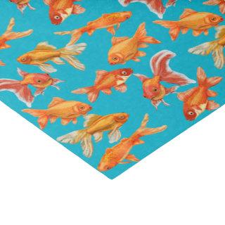 Cute School Of Goldfish  Tissue Paper