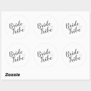 Cute & Simple Bride Tribe Stickers